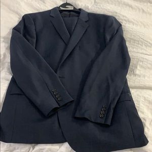 J. Crew worsted wool suit in navy 48R.